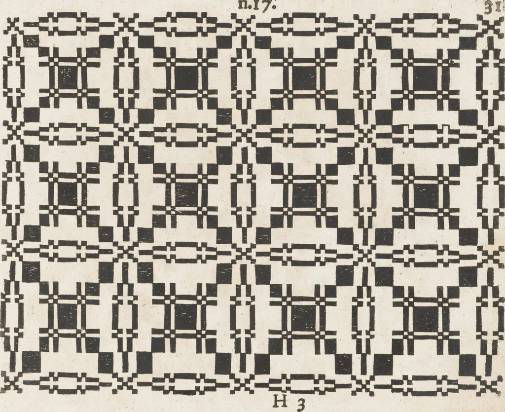 An illustration from Neu hervorkommendes Weber Kunst und Bild Buch, 1709, leaf 80