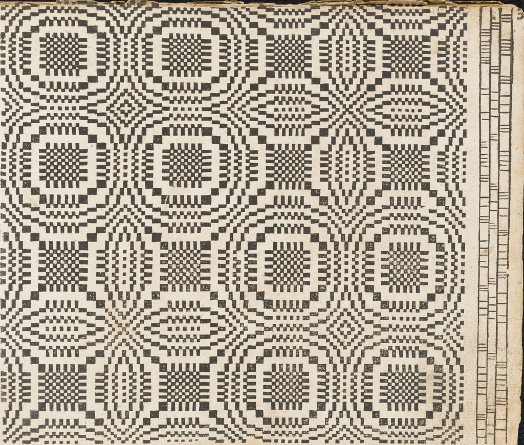 An illustration from Neu hervorkommendes Weber Kunst und Bild Buch, 1709, leaf 90