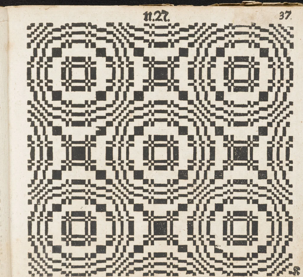 An illustration from Neu hervorkommendes Weber Kunst und Bild Buch, 1709, leaf 92
