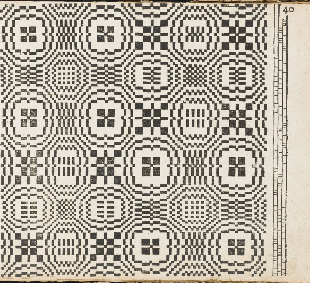 An illustration from Neu hervorkommendes Weber Kunst und Bild Buch, 1709, leaf 98