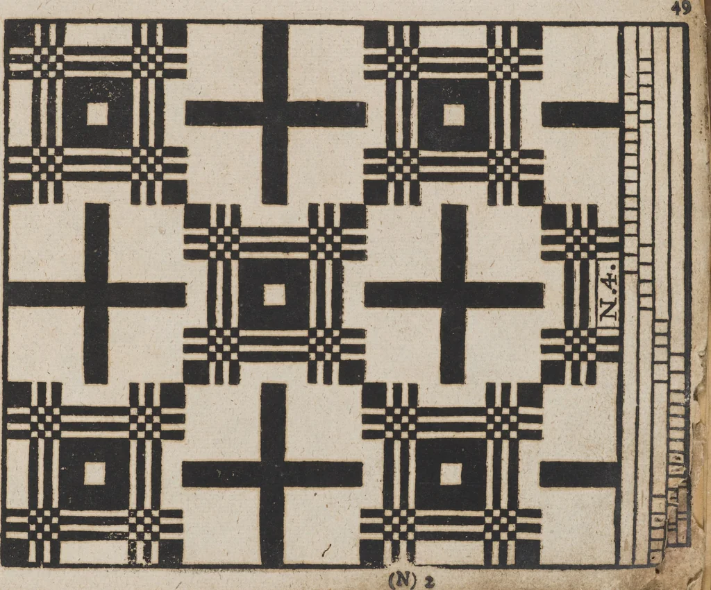 An illustration from Des Neu-erfundenen Weber Kunst- und Bild-Buchs, 1727, leaf 114