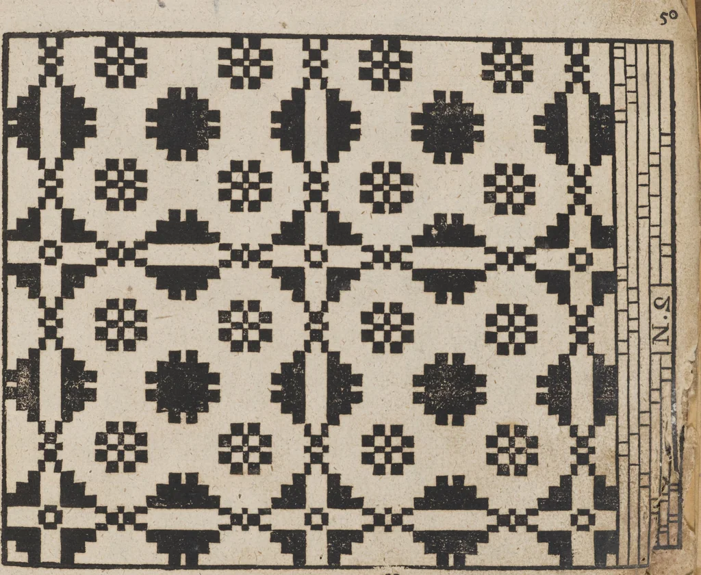 An illustration from Des Neu-erfundenen Weber Kunst- und Bild-Buchs, 1727, leaf 116