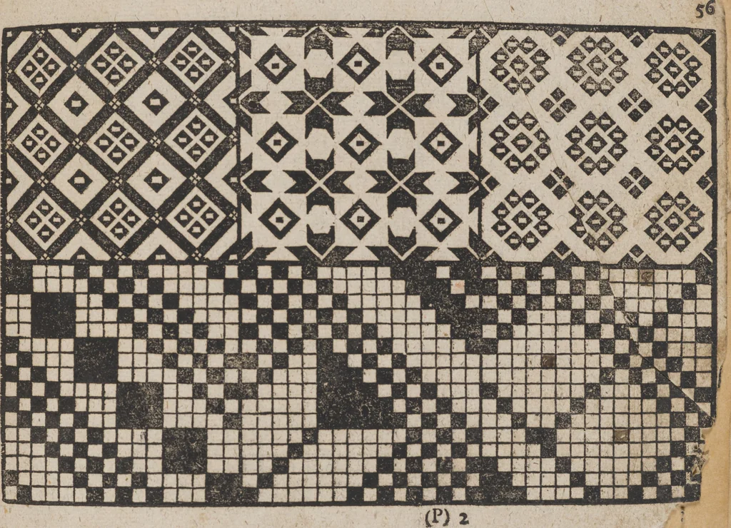 An illustration from Des Neu-erfundenen Weber Kunst- und Bild-Buchs, 1727, leaf 126