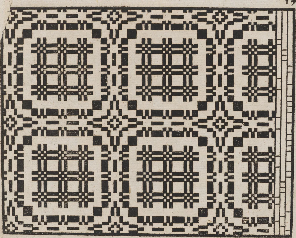 An illustration from Des Neu-erfundenen Weber Kunst- und Bild-Buchs, 1727, leaf 56