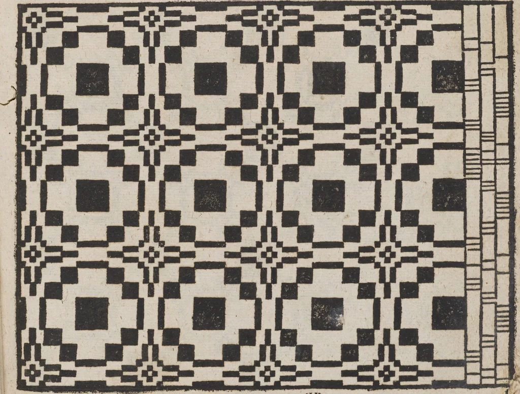 An illustration from Des Neu-erfundenen Weber Kunst- und Bild-Buchs, 1727, leaf 82