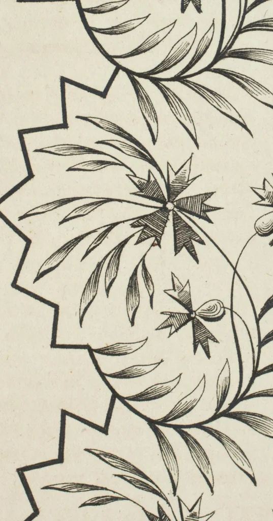 An illustration from Muslin patterns, 1816, leaf 4