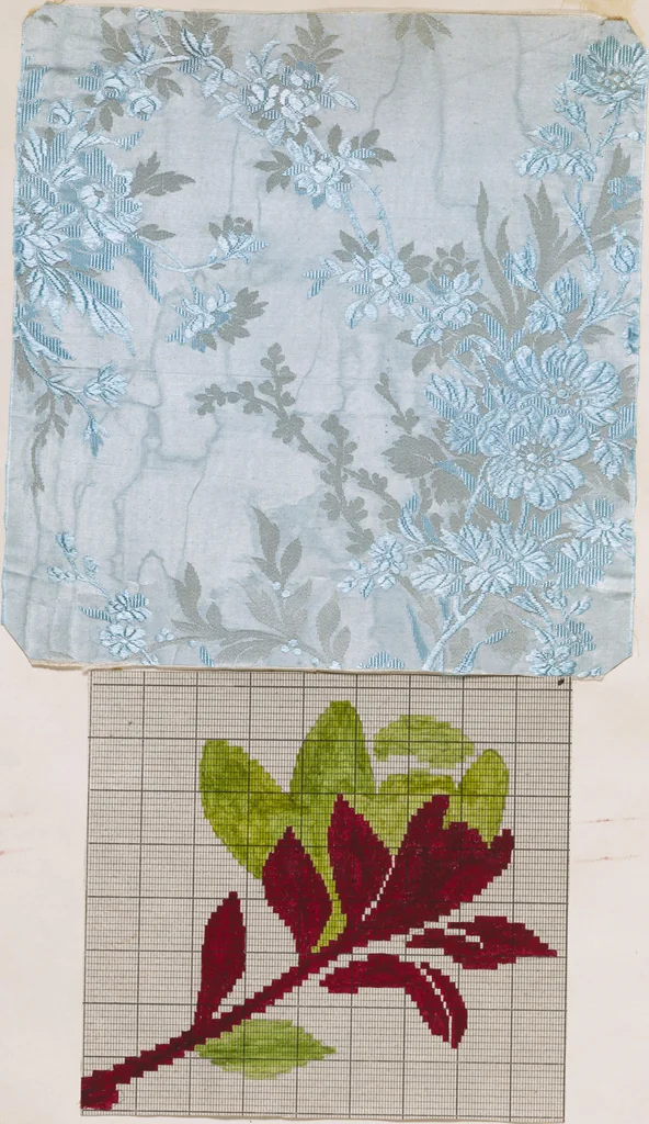An illustration from [Weaving design book], 1890, leaf 13