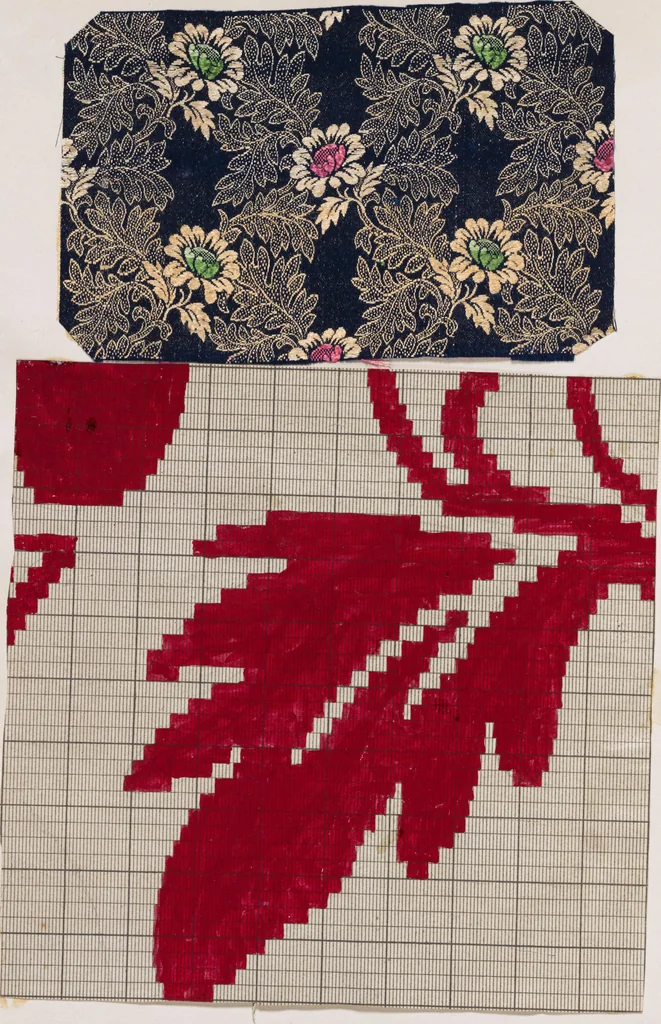 An illustration from [Weaving design book], 1890, leaf 15