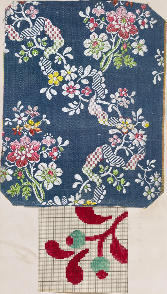 An illustration from [Weaving design book], 1890, leaf 17