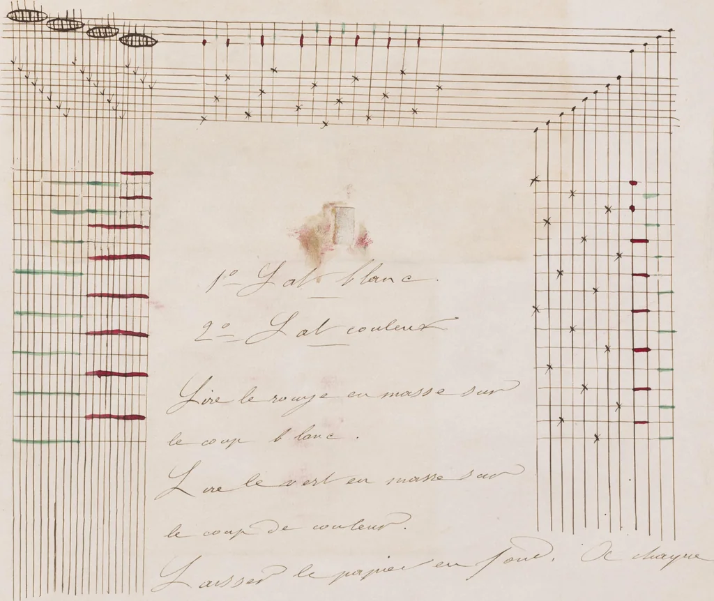 An illustration from [Weaving design book], 1890, leaf 18