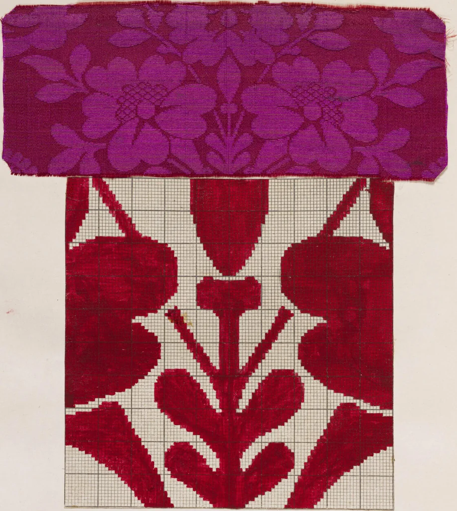 An illustration from [Weaving design book], 1890, leaf 25