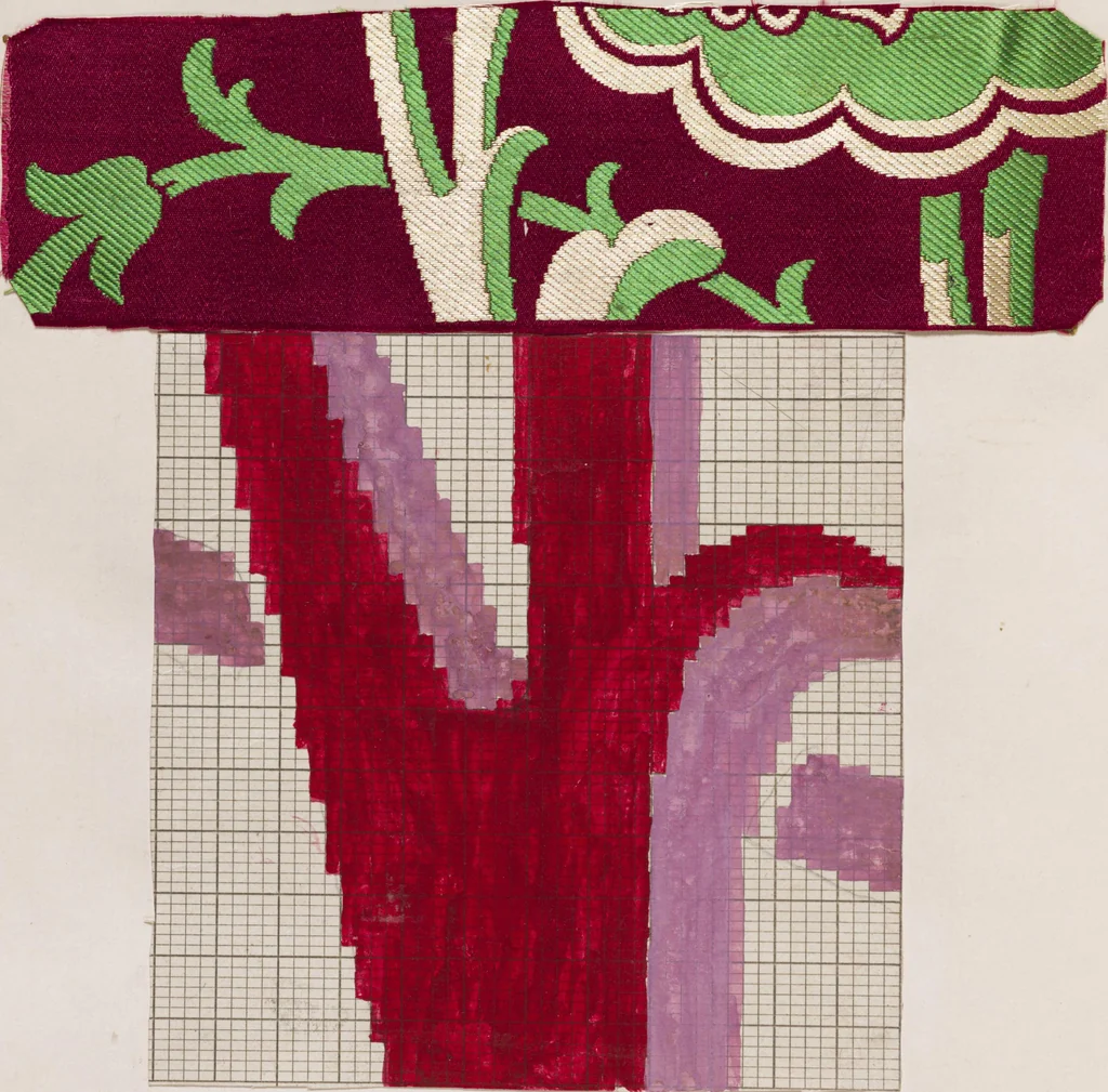 An illustration from [Weaving design book], 1890, leaf 27