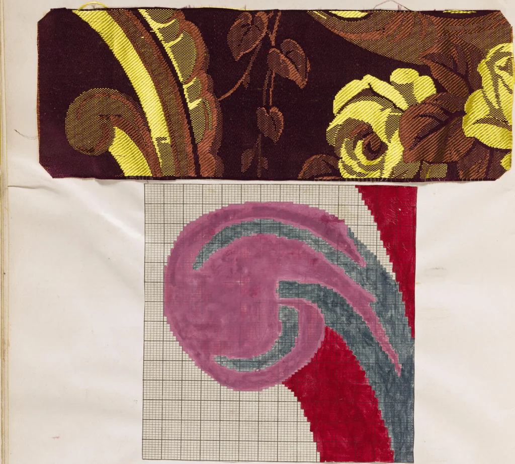 An illustration from [Weaving design book], 1890, leaf 31