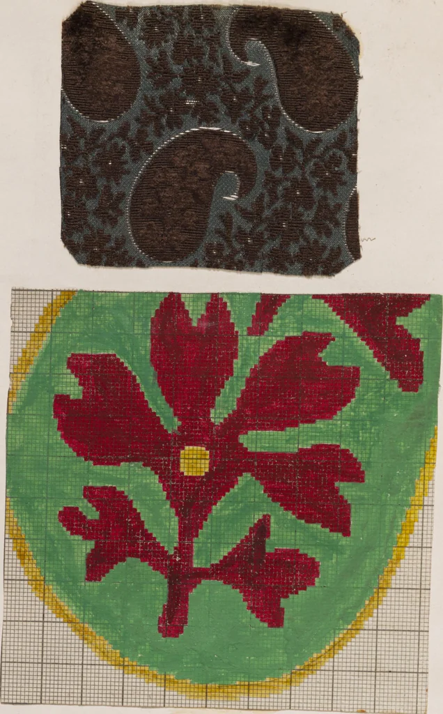 An illustration from [Weaving design book], 1890, leaf 61