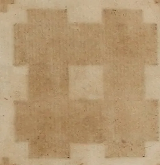 An illustration from Nützliches in lauter auserlesenen, wohl-approbirt- und meistentheils neu-inventirten Mustern bestehendes, Weber-Bild-Buch : als, zwey und siebenzig gesteinten Zeichnungen, von 15. bis auf 40. schäfftig und 32. Stück 16. und 20. schäfftigen Hin- und Wieder-Mödel, auch allerhand der nettesten Gattung von roth-gestreifften Arbeiten, sammt denen dazu gehörigen Zügen und Schnürungen : ingleichen allerhand nöthigen Bildern, auch Doppel-Kellisch, und einer Art von den Damast-Boden, 8. Flügel auf einen Bruch : dann eine Anweisung, wie sich diese Art Züg und Bilder zu halben Brüchen theilen, zerlegen, auch Doppel-Kellisch-Bilder so, wie man sie zum Gebrauch nöthig, selbst versetzen und verändern kan : wobey auch einer jeden Gattung insonderheit eine schrifftliche Anleitung voran gedruckt worden, 1740, leaf 79