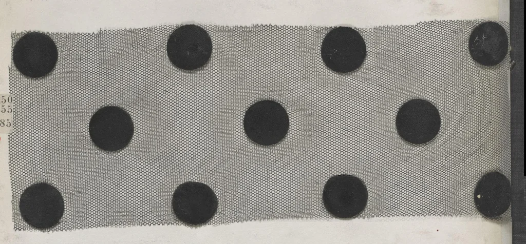 An illustration from [Sample book of trims], 1800, leaf 17