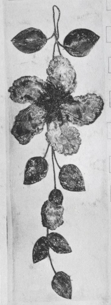 An illustration from [Sample book of trims], 1800, leaf 75