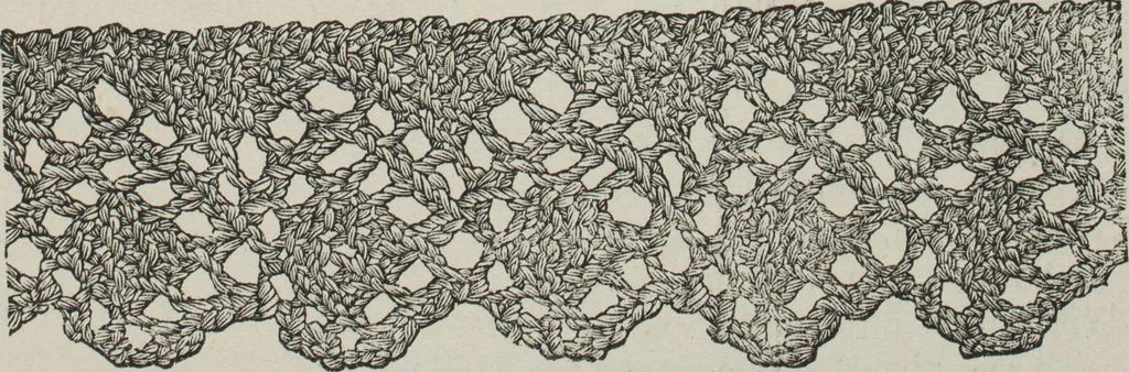 An illustration from How to use Florence knitting silk : no. 4, 1882, leaf 16