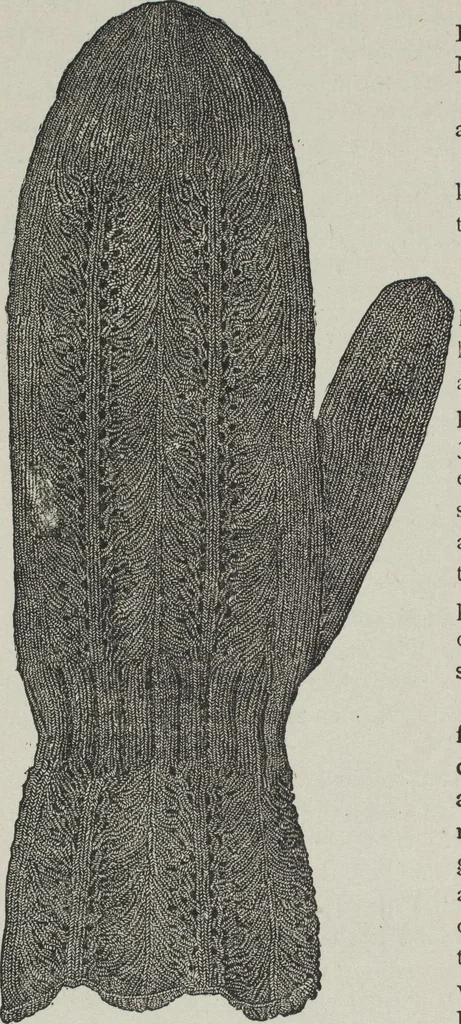 An illustration from How to use Florence knitting silk : no. 4, 1882, leaf 33