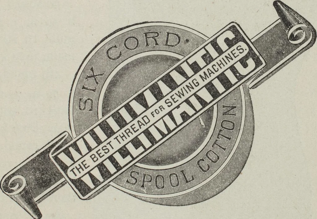 An illustration from How to use Florence knitting silk : no. 4, 1882, leaf 34