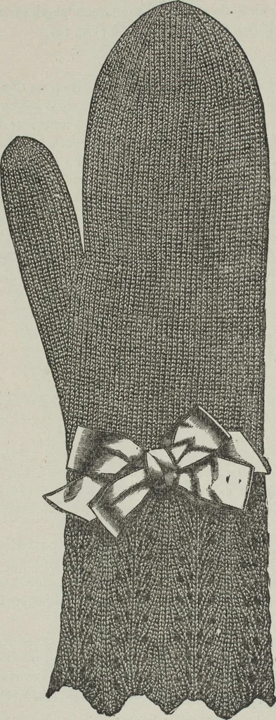 An illustration from How to use Florence knitting silk : no. 4, 1882, leaf 39