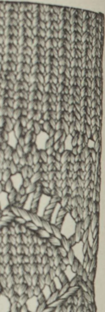 An illustration from How to use Florence knitting silk : no. 4, 1882, leaf 42