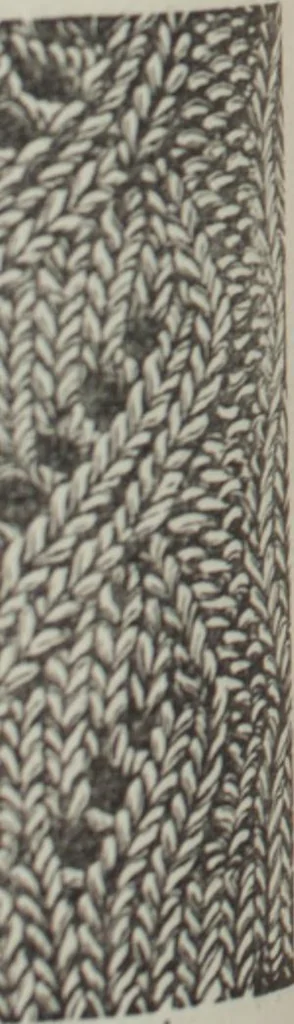 An illustration from How to use Florence knitting silk : no. 4, 1882, leaf 52