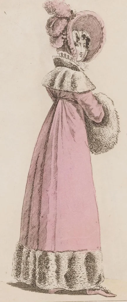An illustration from Modes et dessins de broderie : Madame d'A... 2d année, 1818, leaf 32