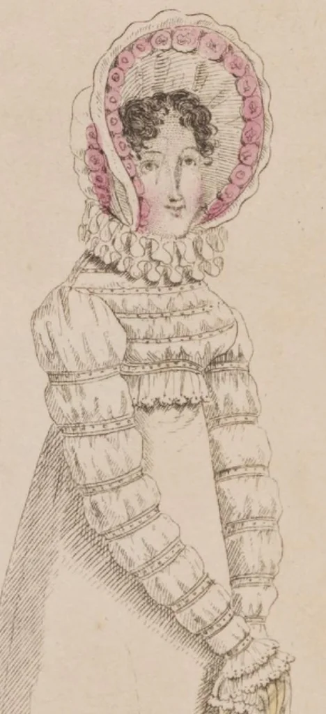An illustration from Modes et dessins de broderie : Madame d'A... 2d année, 1818, leaf 50
