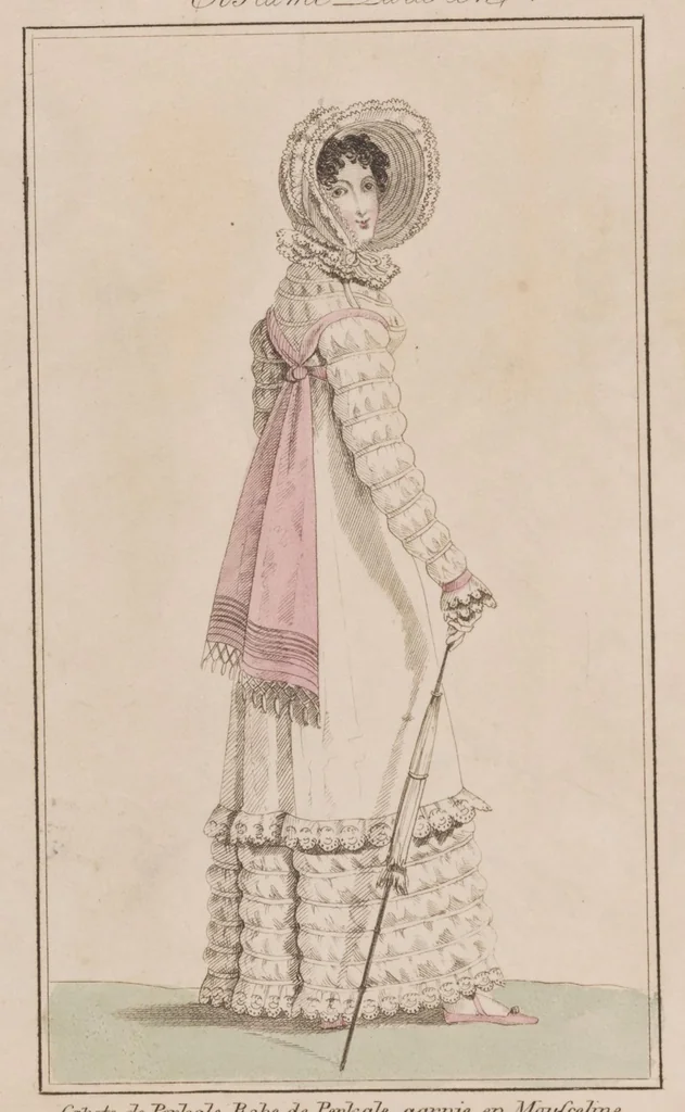An illustration from Modes et dessins de broderie : Madame d'A... 2d année, 1818, leaf 68