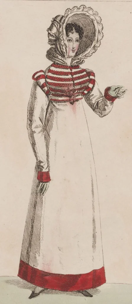 An illustration from Modes et dessins de broderie : Madame d'A... 2d année, 1818, leaf 72