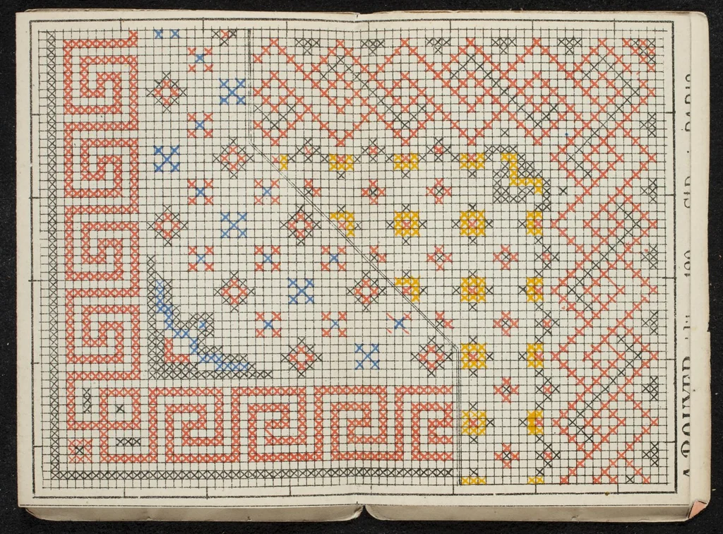 An illustration from Dessins pour broderie napolitaine, leaf 2