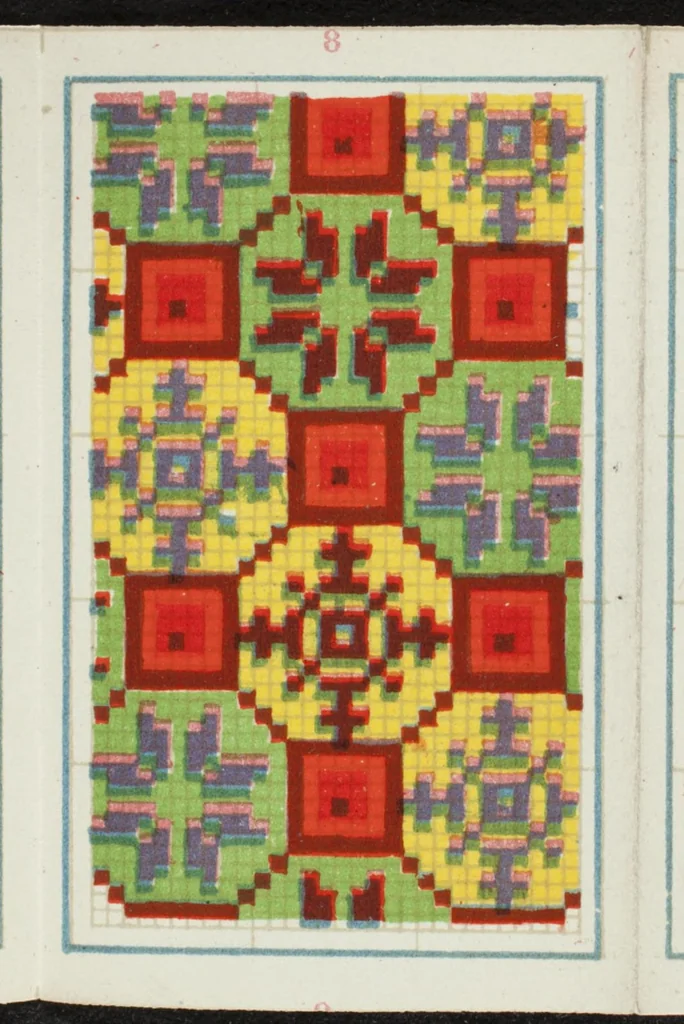 An illustration from Le diamant : album de tapisserie, leaf 8