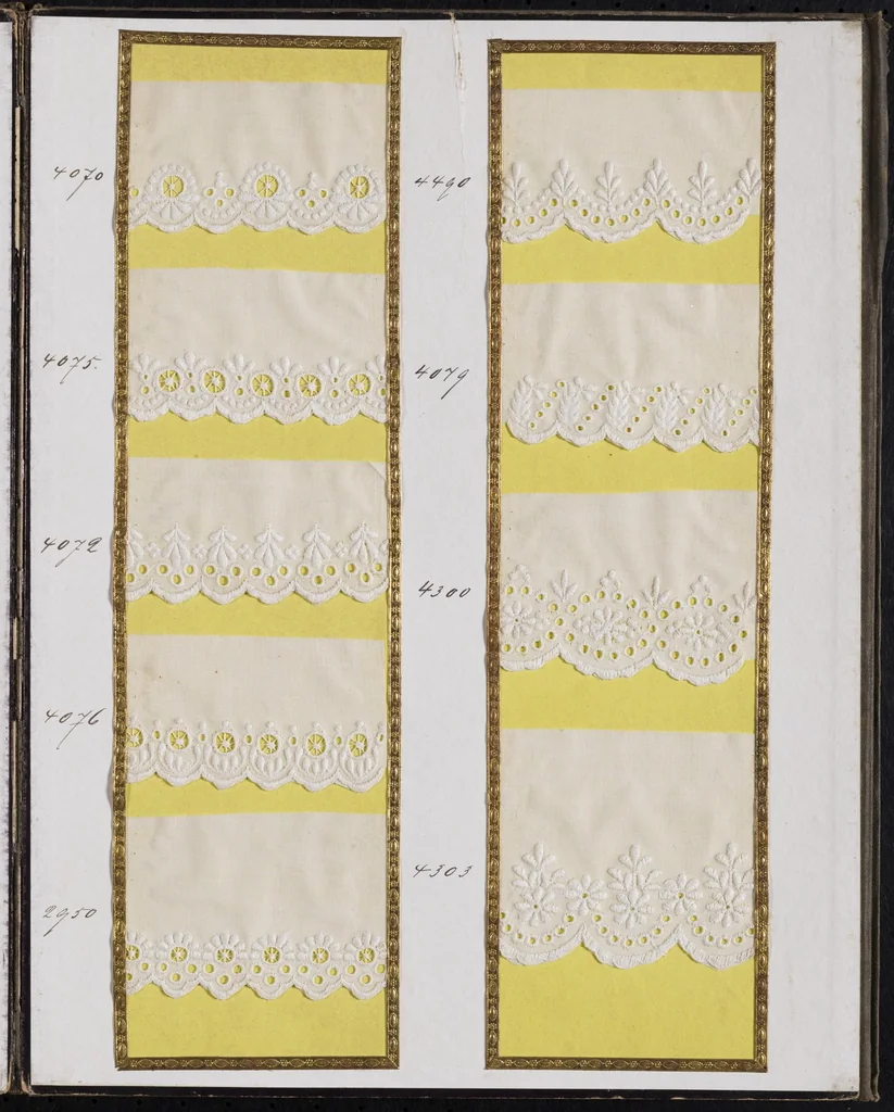 An illustration from Embroidered edgings : job lot offer, ref. 812, 1860, leaf 4