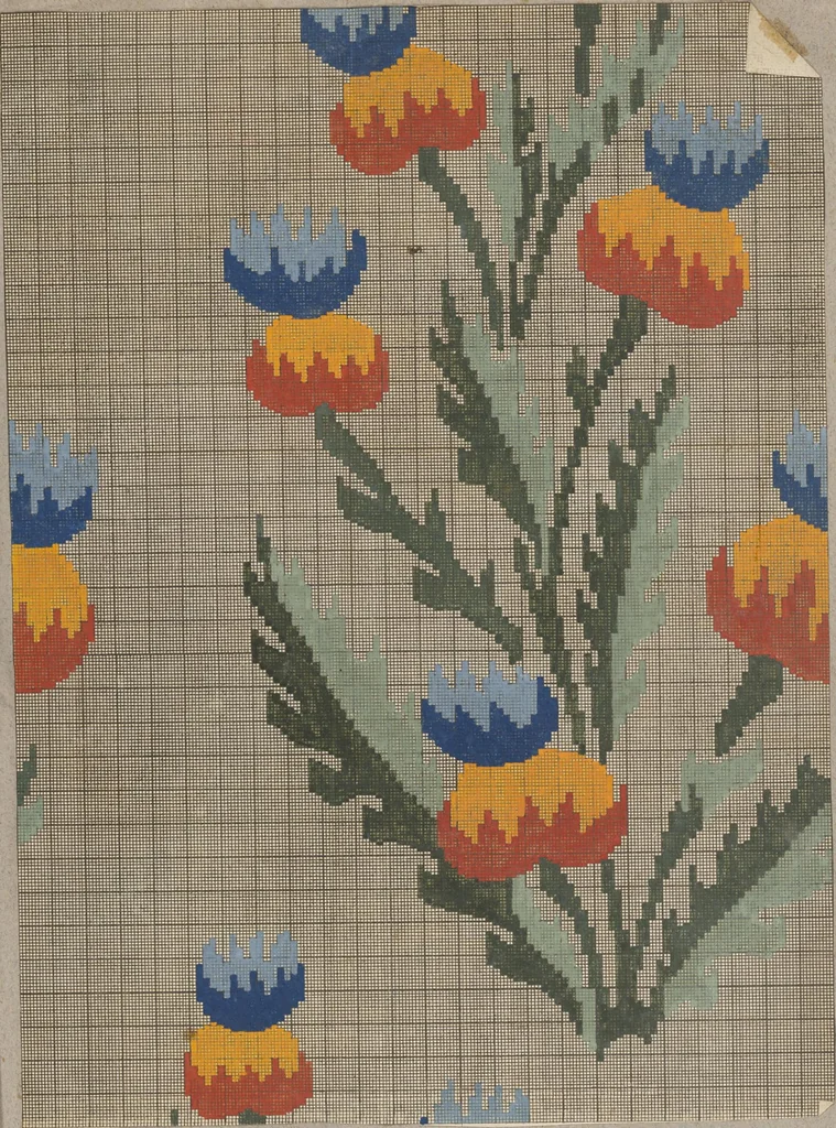 An illustration from Folio of embroidery designs, 1800, leaf 12