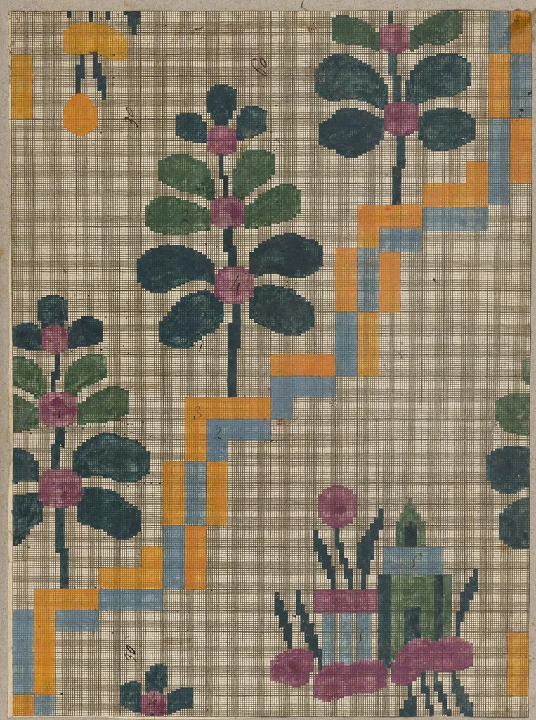 An illustration from Folio of embroidery designs, 1800, leaf 15