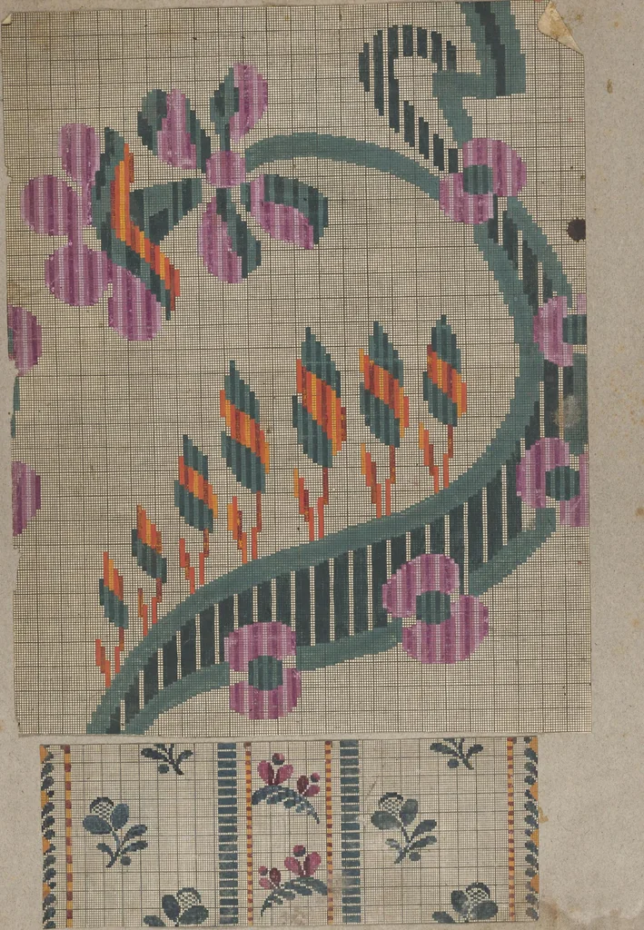An illustration from Folio of embroidery designs, 1800, leaf 27