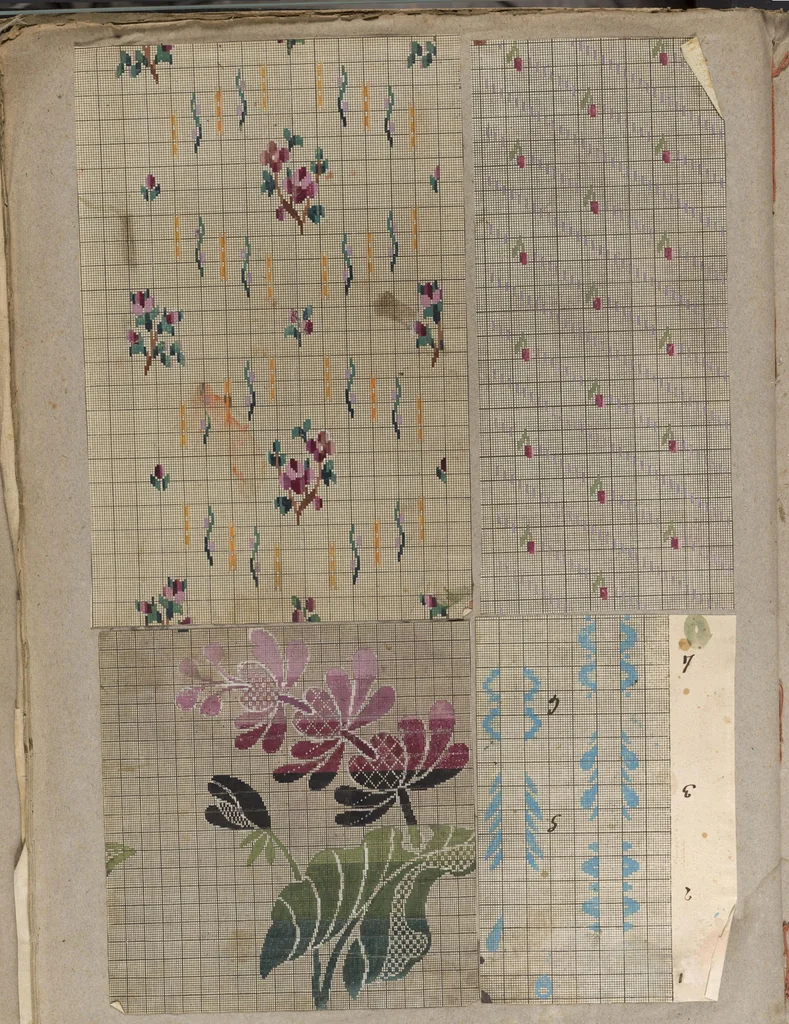 An illustration from Folio of embroidery designs, 1800, leaf 34