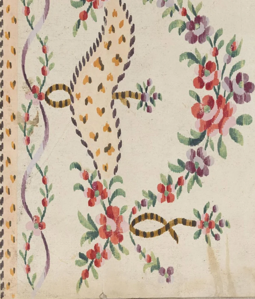 An illustration from Folio of embroidery designs, 1800, leaf 50