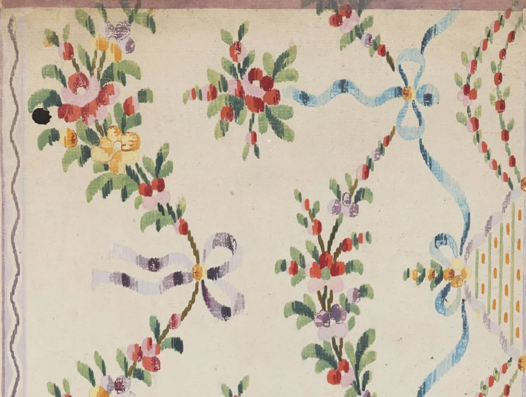 An illustration from Folio of embroidery designs, 1800, leaf 51