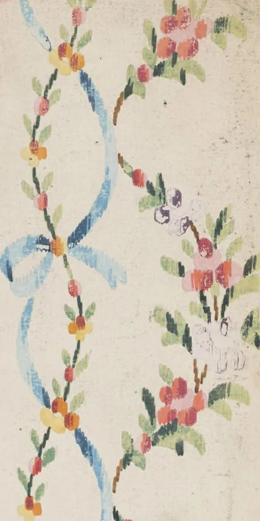 An illustration from Folio of embroidery designs, 1800, leaf 52