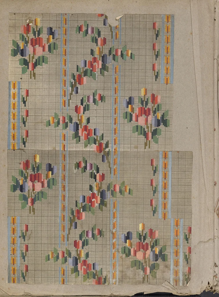 An illustration from Folio of embroidery designs, 1800, leaf 9