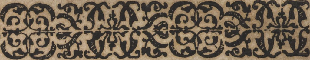 An illustration from New künstlichs Modelbuch : von allerhand artlichen und gerechten Mödeln, auff der laden zuwircken, 1589, leaf 6