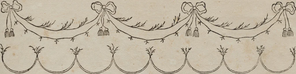 An illustration from Neue Desseins zu der beliebten Mode-arbeit in Linon, Nesseltuch und Claar, 1792, leaf 20