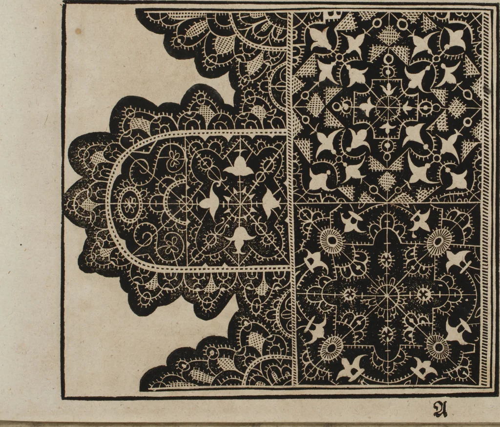 An illustration from New Modelbuch. Von allerhand sonderbarn schönen Mödeln..., 1592, leaf 12