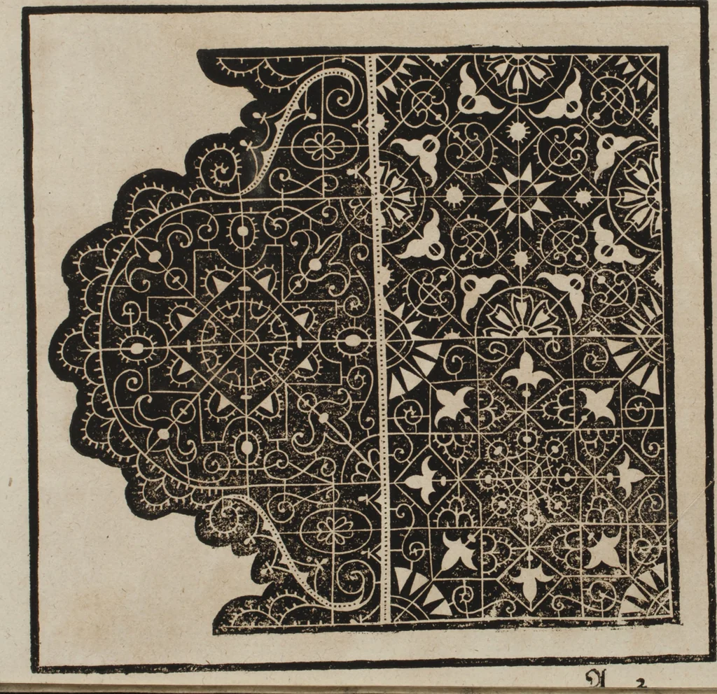An illustration from New Modelbuch. Von allerhand sonderbarn schönen Mödeln..., 1592, leaf 14