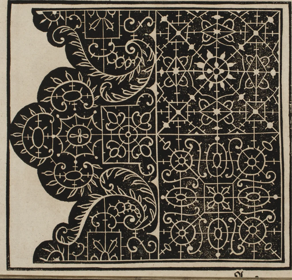 An illustration from New Modelbuch. Von allerhand sonderbarn schönen Mödeln..., 1592, leaf 16
