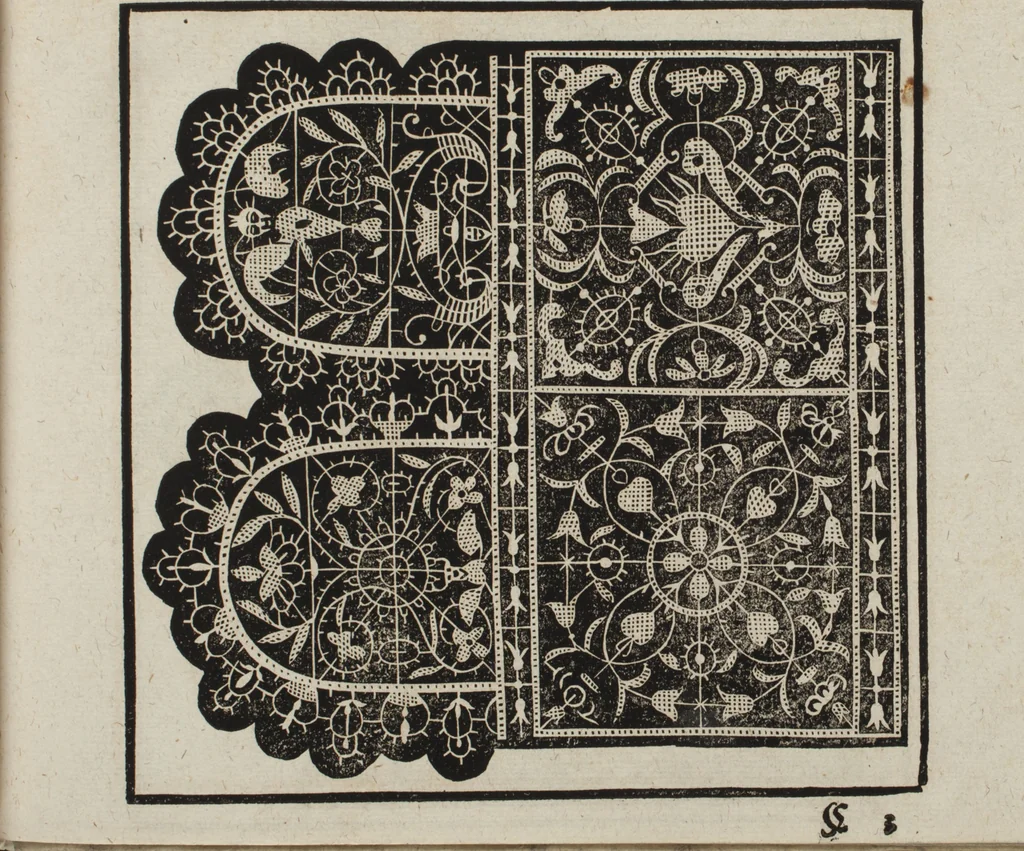 An illustration from New Modelbuch. Von allerhand sonderbarn schönen Mödeln..., 1592, leaf 32