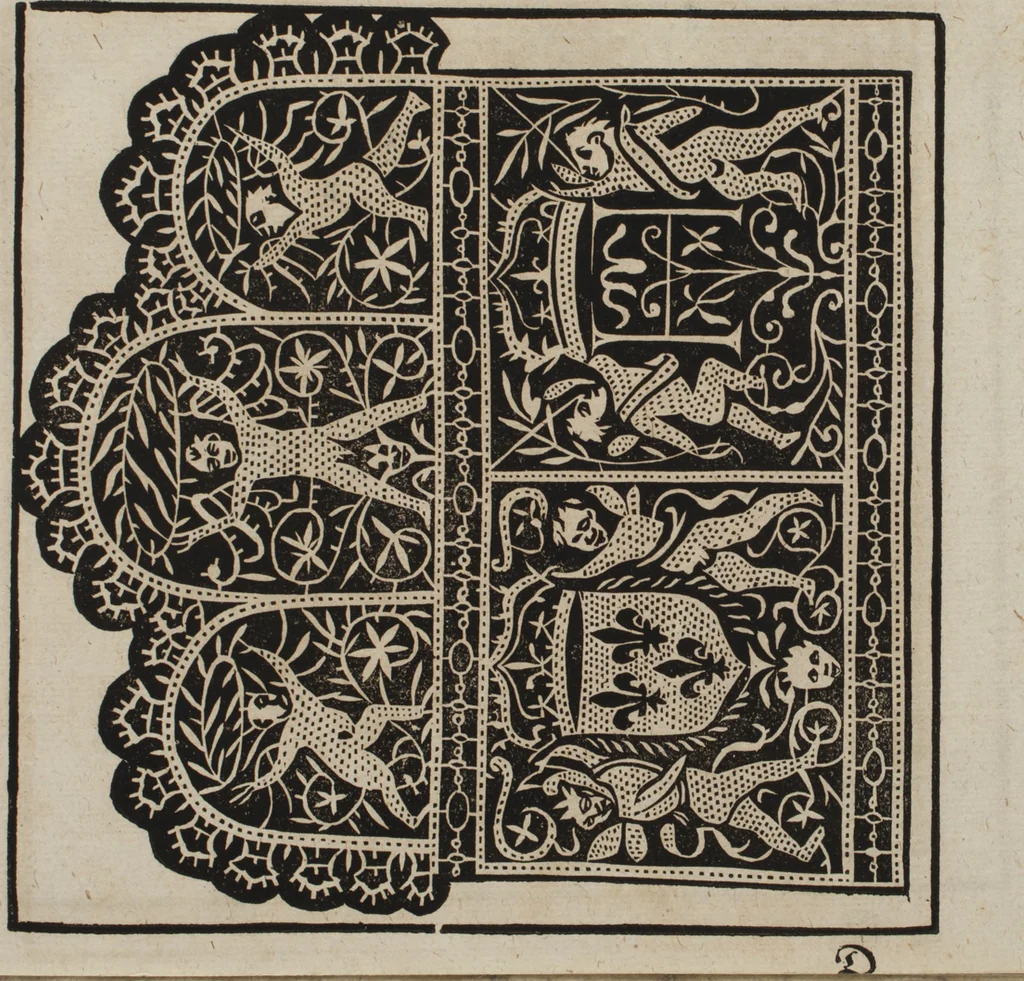 An illustration from New Modelbuch. Von allerhand sonderbarn schönen Mödeln..., 1592, leaf 36