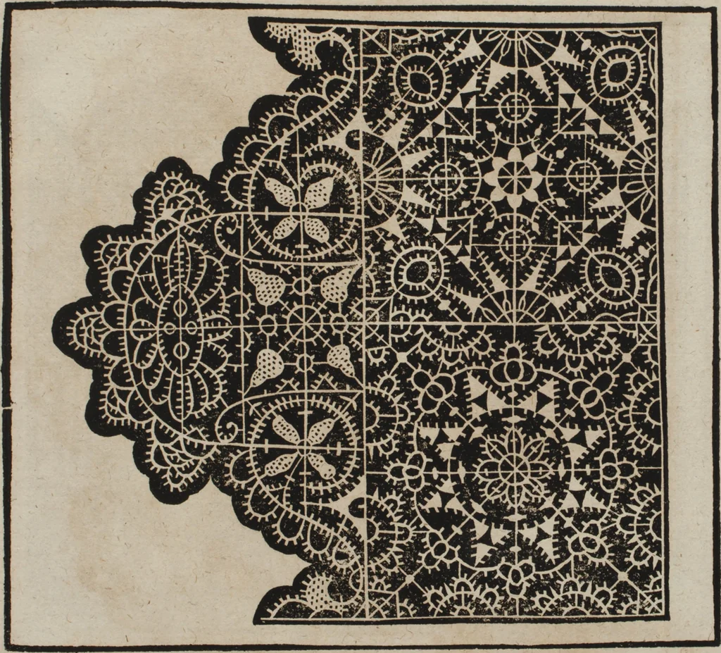 An illustration from New Modelbuch. Von allerhand sonderbarn schönen Mödeln..., 1592, leaf 38